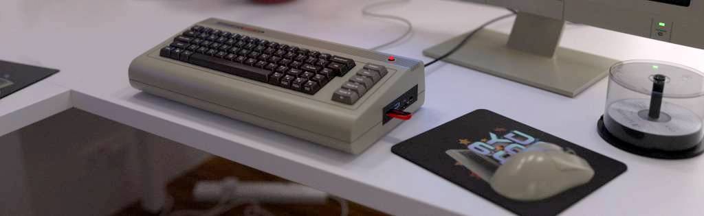 A modern PC that looks almost exactly like a Commodore 64.