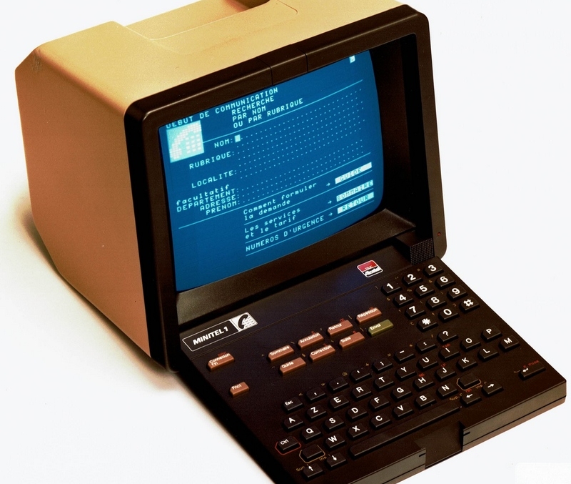 A French Minitel terminal.